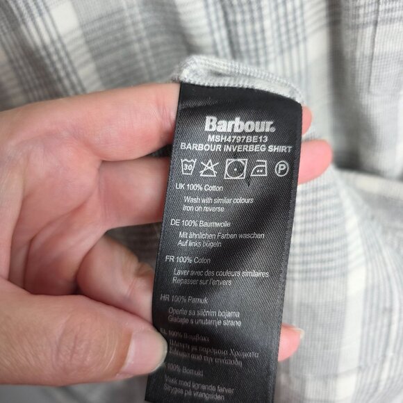 Barbour Button Up Mens Medium - Picture 7 of 7
